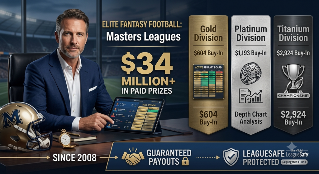 Elite Competition. Trusted Payouts. Nearly Two Decades of High-Stakes Fantasy Football.