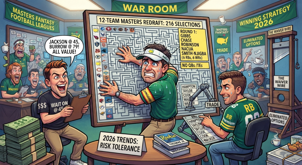 What the Latest Masters Fantasy Football Redraft Reveals About Winning Fantasy Football Draft Strategy in 2026