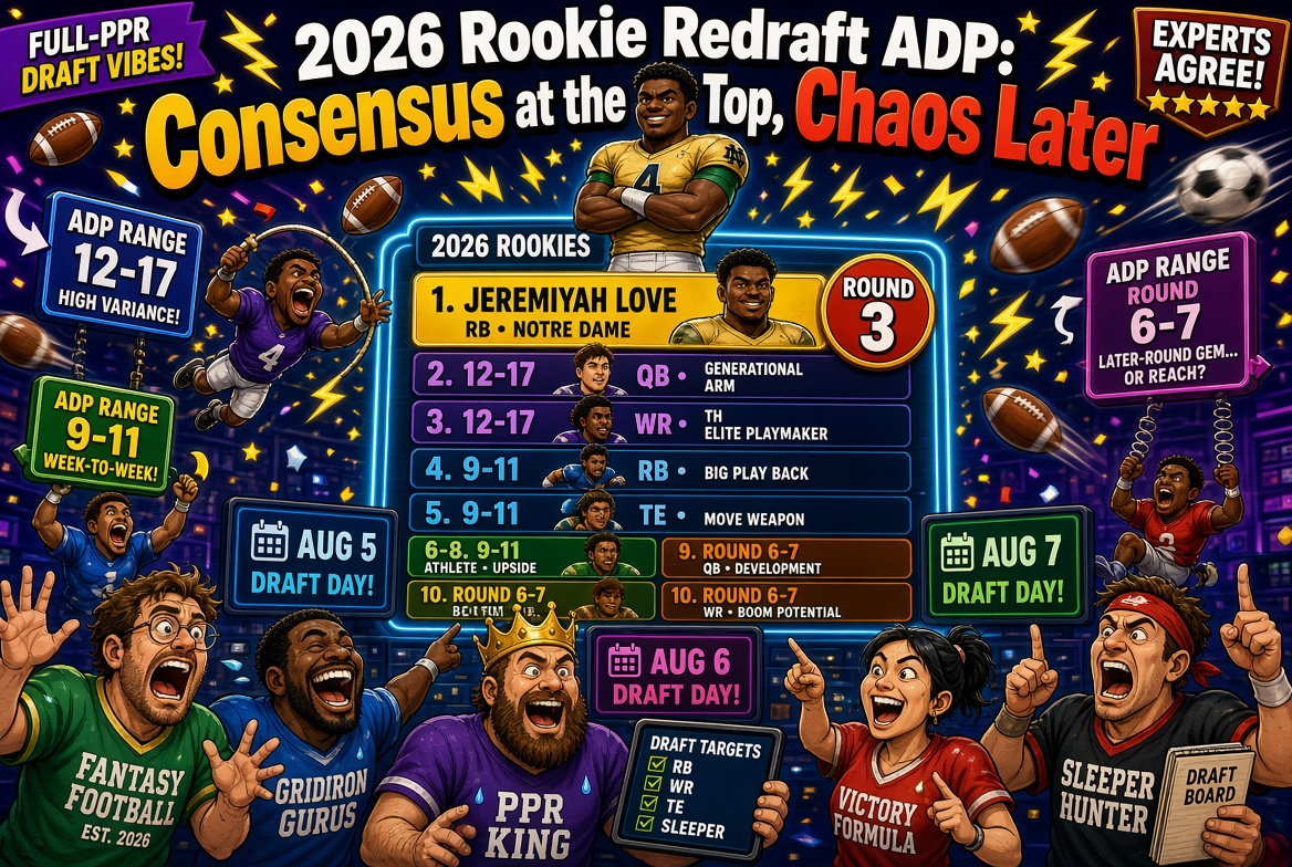 Rookie ADP in Redraft Leagues